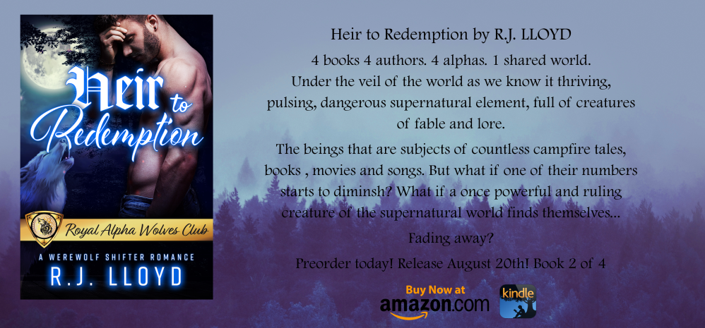 RJLloyd7's tweet photo. #TeaserTuesday

Preorders are live for Heir to Redemption!
This is 1 of 4 books in the werewolf shifter shared world series, Royal Alpha Wolves Club. Be sure to get them all!

Reserve your copy
https://t.co/Y3PtdO3GBt
#booklovers #Reading #Supernatural #paranormal #tuesdayvibes https://t.co/8m9DeGd5Fh