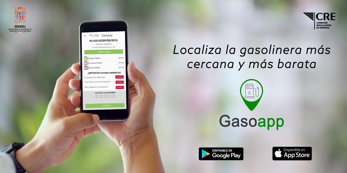 seincamp's tweet photo. ⛽️ #Gasoapp es una herramienta que no puede faltar en tu celular 📱
🔴Disponible en iOs y Android.
🔴La App indica cuáles son las estaciones más cercanas.
🔴Compare precios y elija la mejor opción. https://t.co/0jkNMODCtn