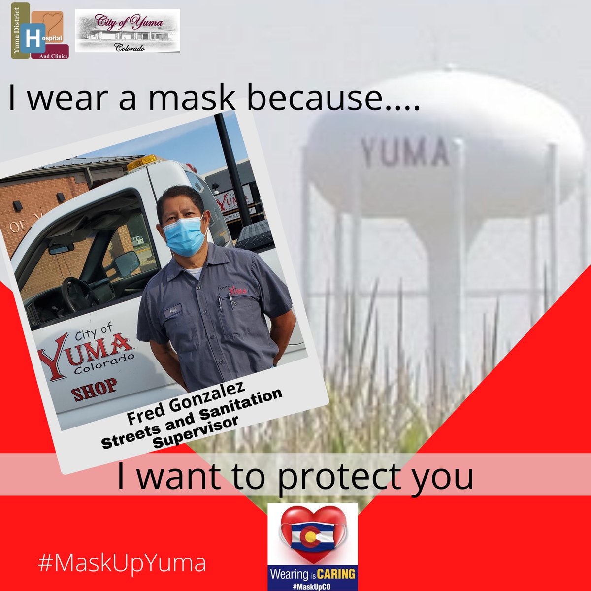 Together we can keep Yuma County open. #maskupyuma #workingtogether #yumadistricthospital