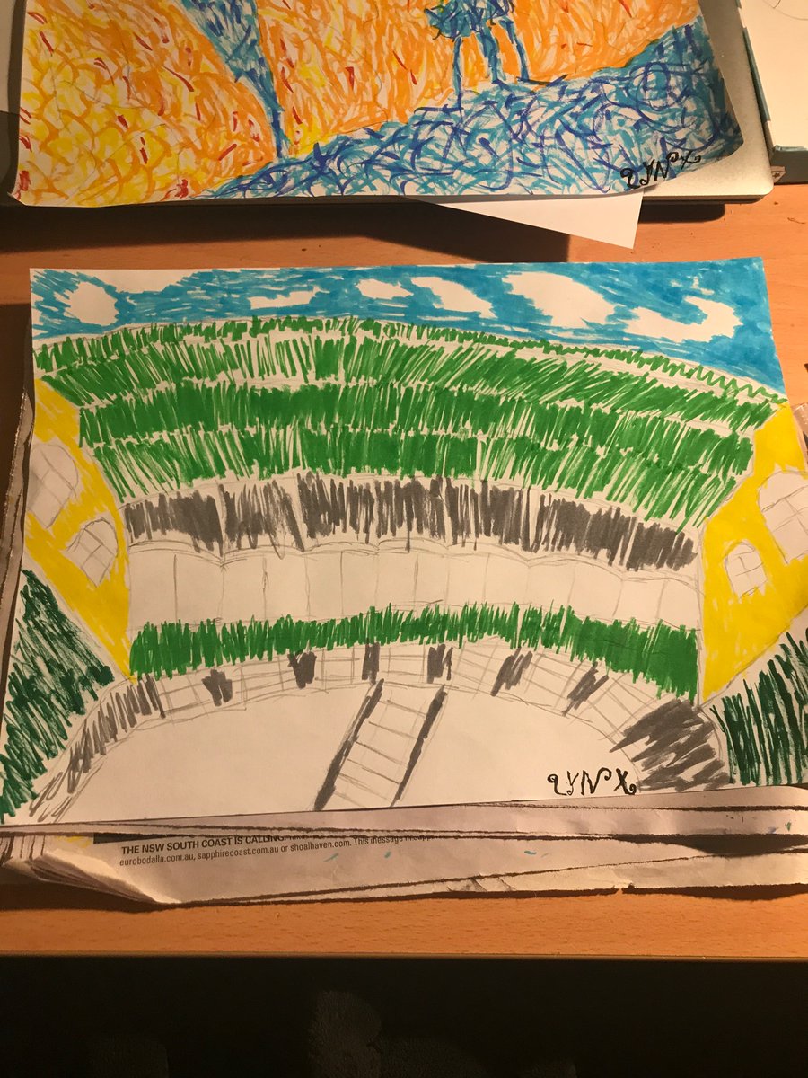 Just thought I would post a drawing that I then went and coloured in with paints today before anyone asks why it says Lynx in the corner that is because I haven’t yet bothered to update my account name on here and that Lynx is my new gamertag/username