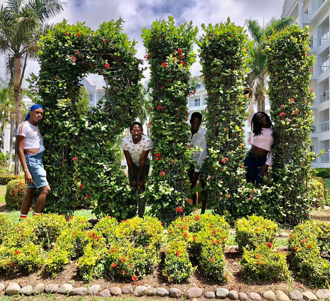 EqualityJa's tweet photo. #TeamJFLAG and Mx of TransWave are serving you botanical realness in this pic to brighten up your Tuesday morning 💐☀️

We have exciting #PRiDEJA2020 announcements coming up today so stay tuned 🇯🇲🏳️‍🌈 https://t.co/Y7pap6D2mj