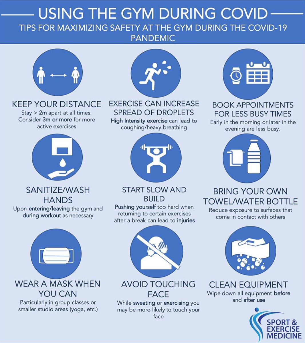 propelactive's tweet photo. If you are using public gym space, please keep this infographic in mind so you can keep yourself, the people around you and the people in your bubble safe.
@omasportexercise
#NoStepsBackwards
#gymsafety
#exercisemedicine
#propelactive
#nononsesnehealthcare
#keepingyoumoving https://t.co/rDgcxWlJRV