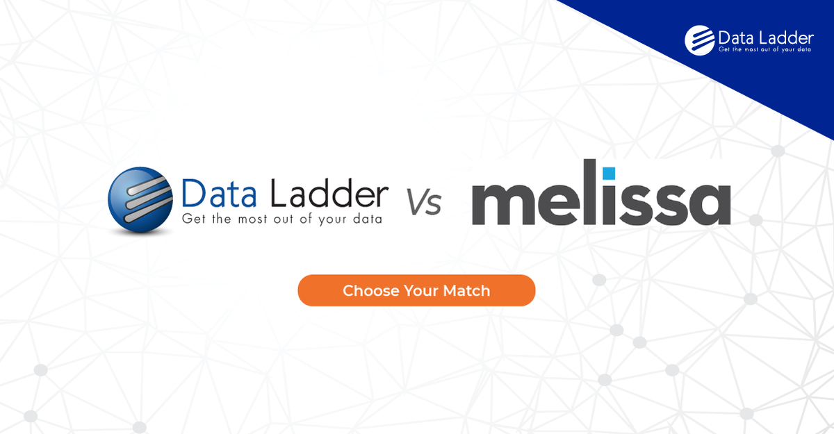 DataLadder's tweet photo. This comparison sheet will compare Data Ladder’s DataMatch Enterprise with MelissaData, a data cleaning and preparation solution. https://t.co/A2CiZiobgw
#dataladder #competition #dataquality #comparison #melissadata https://t.co/40KyqwG0r0