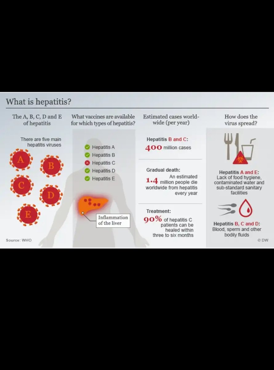 ...HEPATITIS A, B, C, D, and E.A different virus is responsible for each type of virally transmitted hepatitis but there are other possible causes of hepatitis.These include autoimmune hepatitis and hepatitis that occurs as a secondary result of drugs, toxins and alcohol...