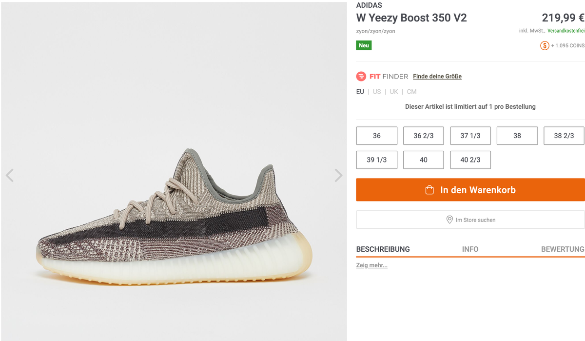 yeezy zyon restock