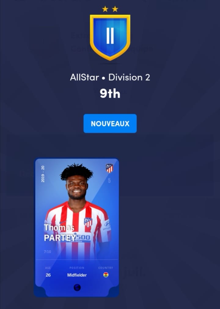 NotantoFFC's tweet photo. A great performance from Jordan Veretout scoring 2 goals with AS Roma against Fiorentina allowing us to finish 9th in #ASD2 and win a Super Rare card of Thomas Partey 7/10!
#sorare #SO5 #nft #fantasyfootball
Did you get some good rewards during the #GW84? https://t.co/I9J5QY0Pq3