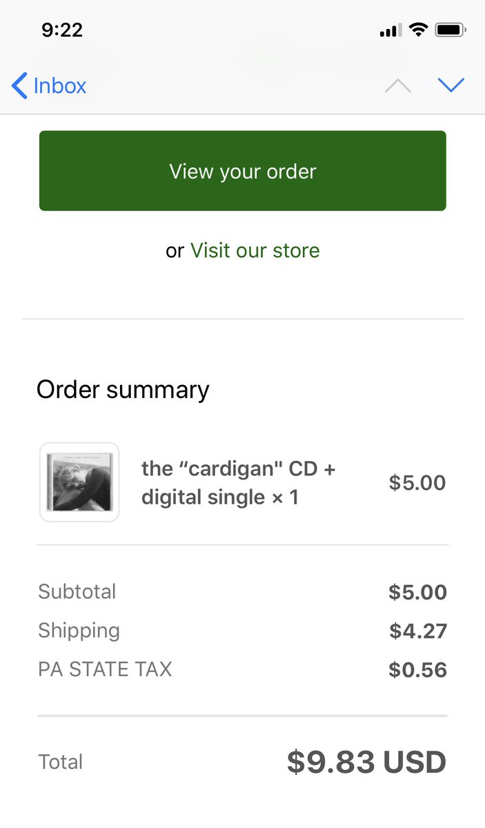 carin133's tweet photo. Just ordered @taylorswift13 cardigan single!!🙌🏼🙌🏼 #folklore @taylornation13 https://t.co/7SiBcOhOgF