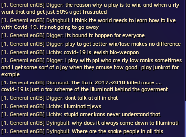 Chat in Heroes of the Storm.I literally just want to have some time to relax and not think about this nonsense. Are you aware that the chat in your game is literally full of this stuff 24/7  @Blizzard_Ent ?1/