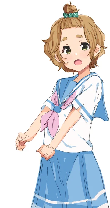 #ユーフォヘアアレンジ
謎ポーズになっちゃいましたが 