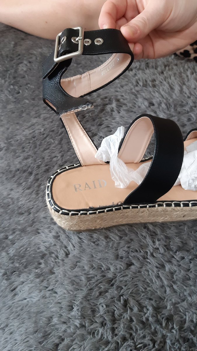 CharlotteLord95's tweet photo. @ASOS_HeretoHelp Absolutely fuming! Got home to my parcel and this is what I've received....broken and they've been worn! Absolutely disgusting 😤 https://t.co/wOaLv8r9fL
