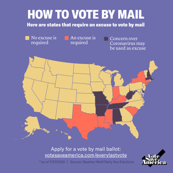 It takes a whole 30 seconds to request your #VoteByMail ballot. We have a tool to make it easy no matter where you live (and no matter if you have a printer or not). And why not do it today on this arbitrary thing we call Vote By Mail Day? votesaveamerica.com/everylastvote #EveryLastVote