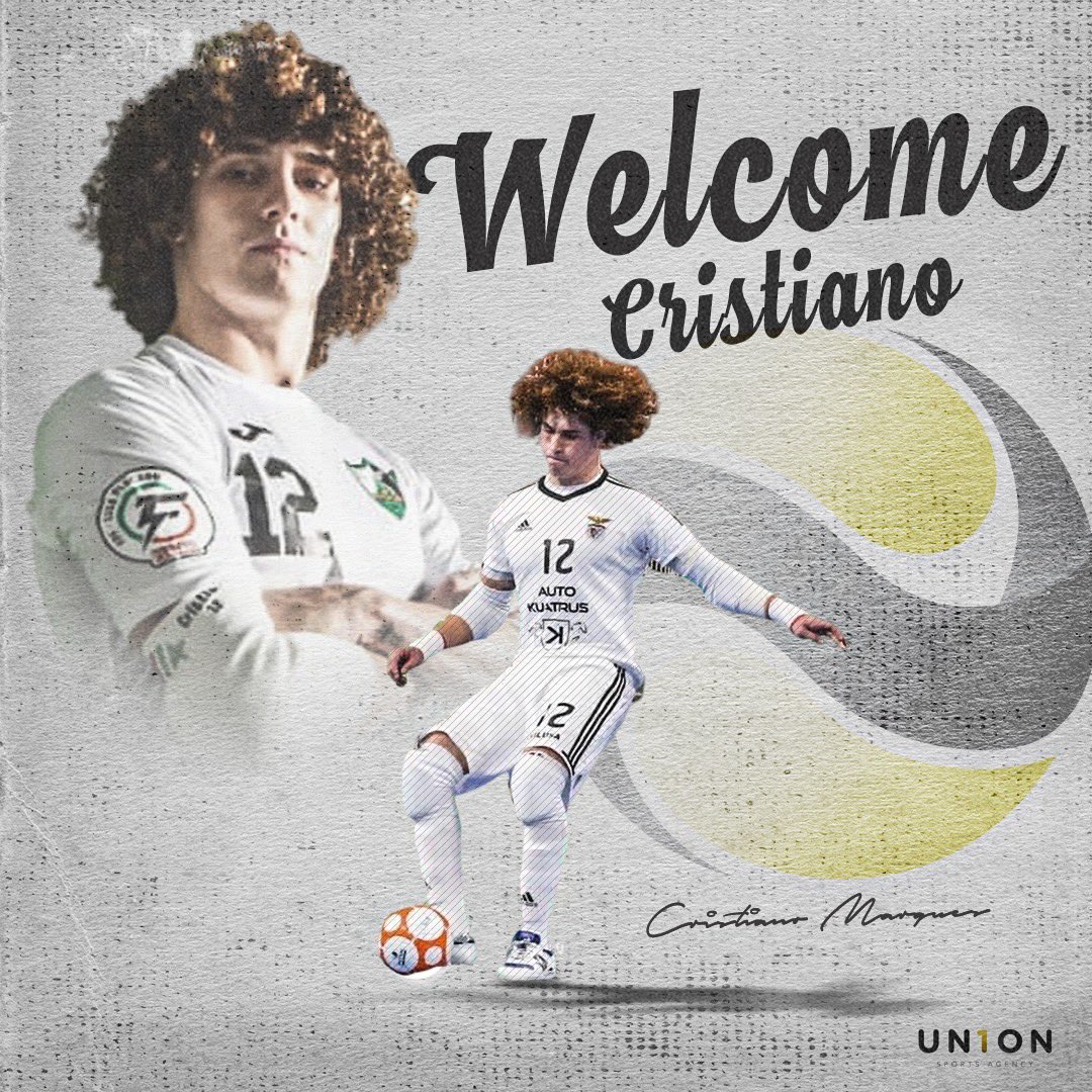 Un1onA's tweet photo. #WelcomeCristiano #UnionPlayer #Un1on #UnionSportsAgency #Futsal #Futsala #HalleGooik #FPHG #ElectricoFC #TopFutsalPlayer #SLBenfica #InternationalAgency #Since2020 https://t.co/OVjWVJxDJn