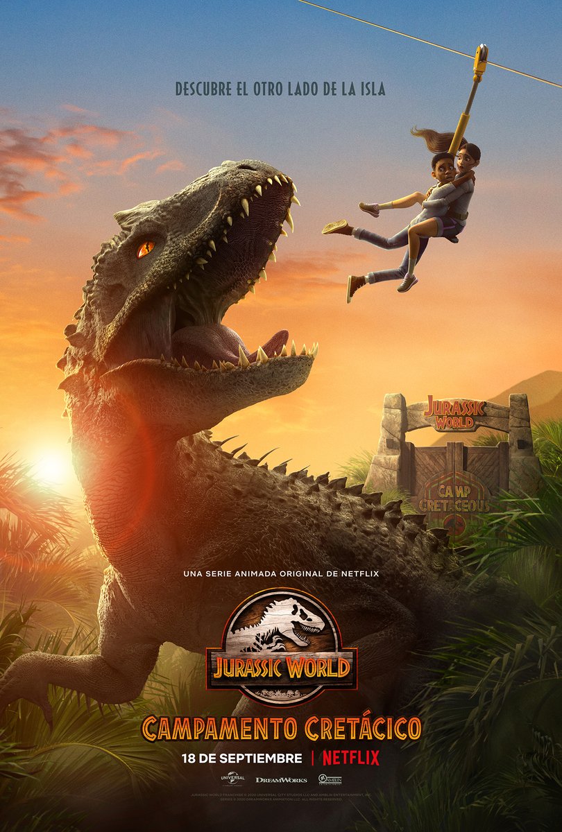 CheNetflix's tweet photo. ¿ESTÁS GRITANDO? ¿Y AHORA? YO SÍ porque se viene una serie inspirada en cierta saga de dinosaurios que amamos con locura: Jurassic World Campamento Cretácico. ¿Ya es 18 de septiembre? https://t.co/9S1CqZNeL7