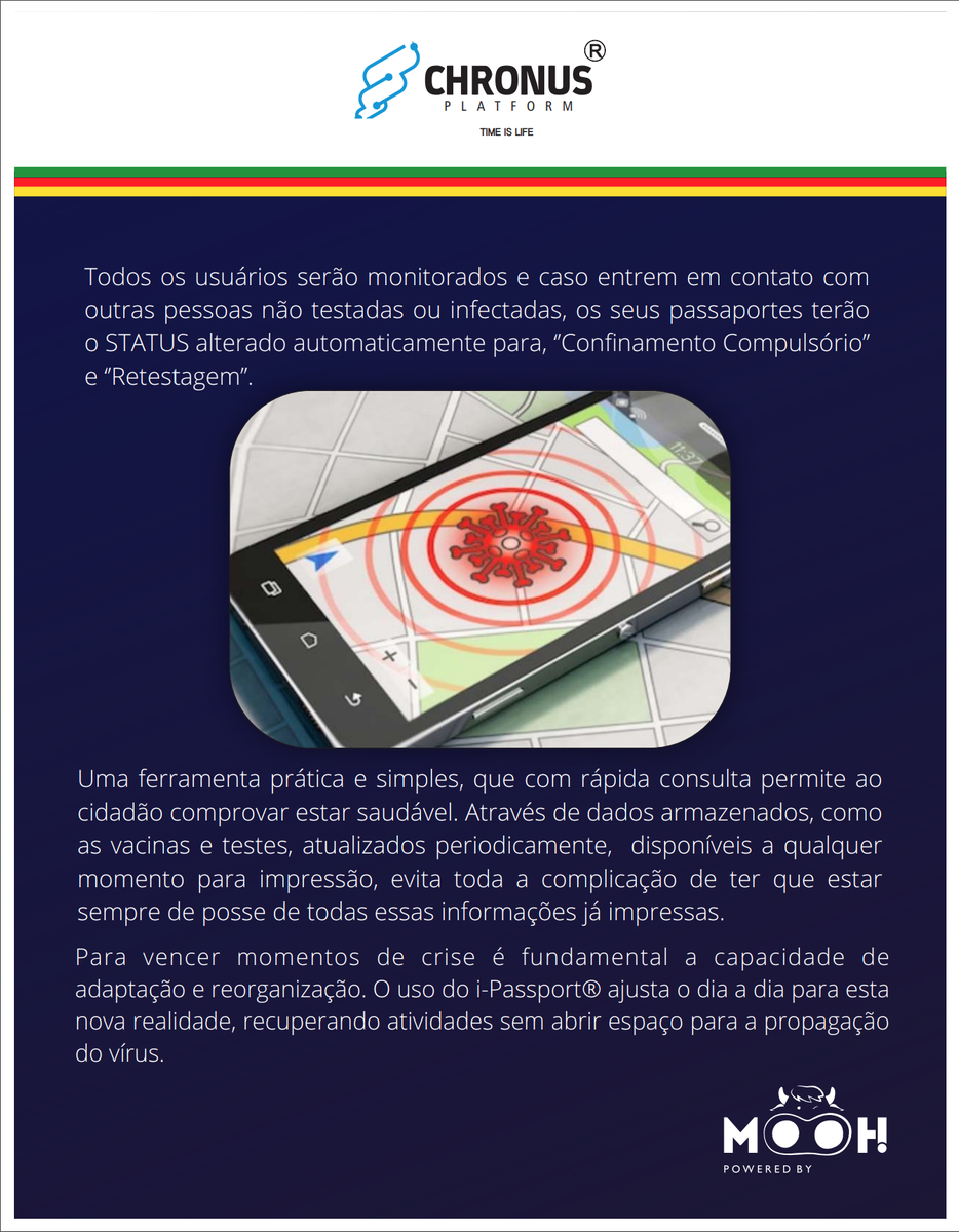 goat_cruz's tweet photo. Recebemos, recentemente, o reconhecimento da ONU por apresentarmos a única solução apta, hoje, a alcançar um controle da proliferação do vírus de forma concreta.
#CHRONUS #iPASSPORT #MOOHTECH https://t.co/N1aD2C22uM