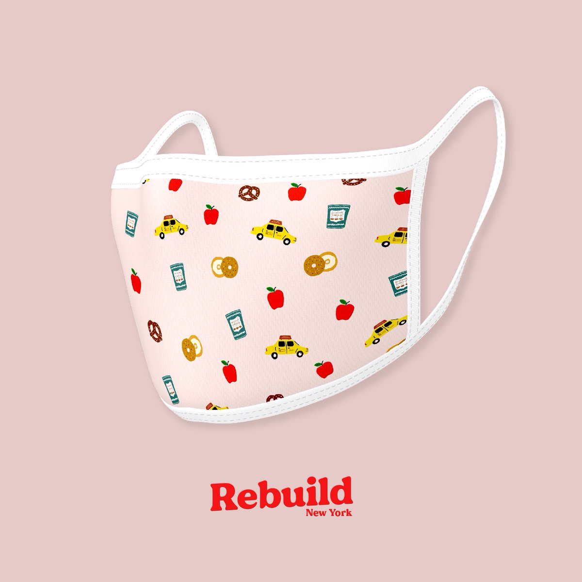 Here to help you practice what we preach 😷 Limited drop of Rebuild New York x Nice Day Design face masks now live at rebuildnewyork.org/shop/reusable-… ❤️#wearamask #wearadamnmask #supportnycartists