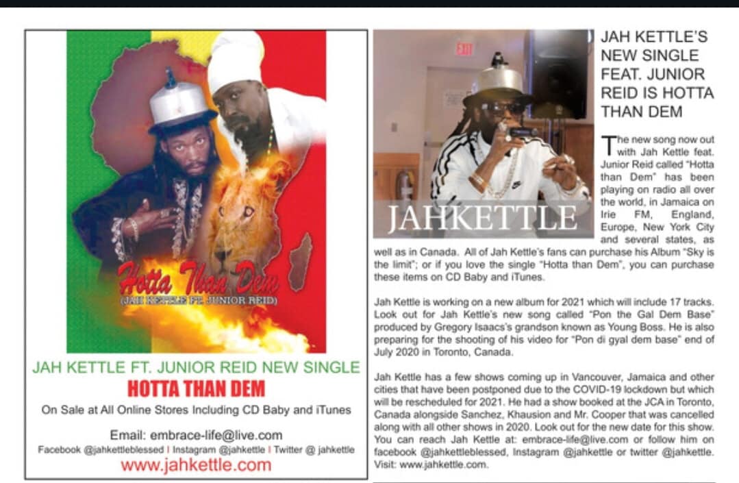 2020 Reggae xclusive magazine  plck up a copy at your near est location in toronto canada and also jamaica