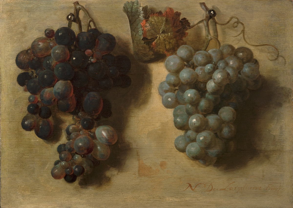 And anything worth doing is worth doing well.You want accurate space? How about I paint *so* accurately, it will fool your eye into believing it's real?Like this trompe l'oeil work by Nicolas de Largillière titled "Two Bunches of Grapes," in 1677.