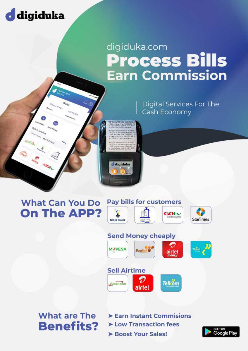 digiduka's tweet photo. Earn instant commissions when you sell KPLC tokens, airtime &amp; much more! Download DIGIDUKA here https://t.co/pOMU5JvliM to boost your sales today! https://t.co/omKMrjTOS3