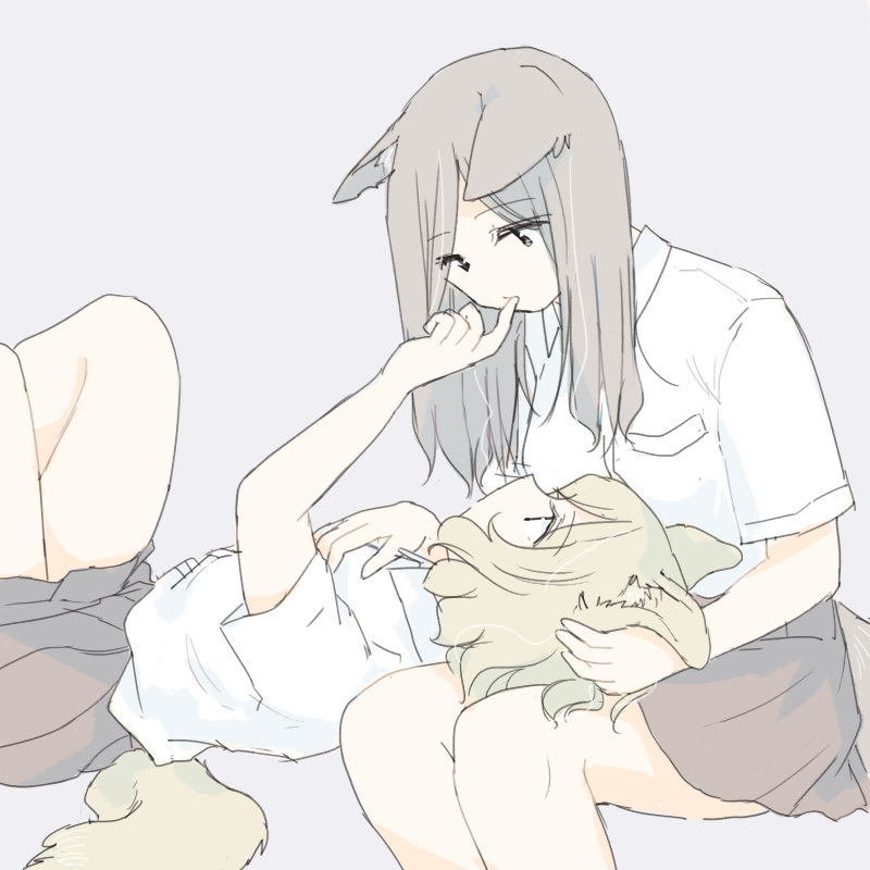 膝枕けも耳百合 