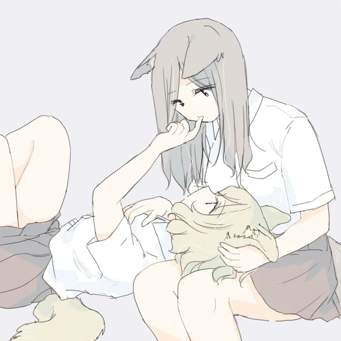 膝枕けも耳百合 