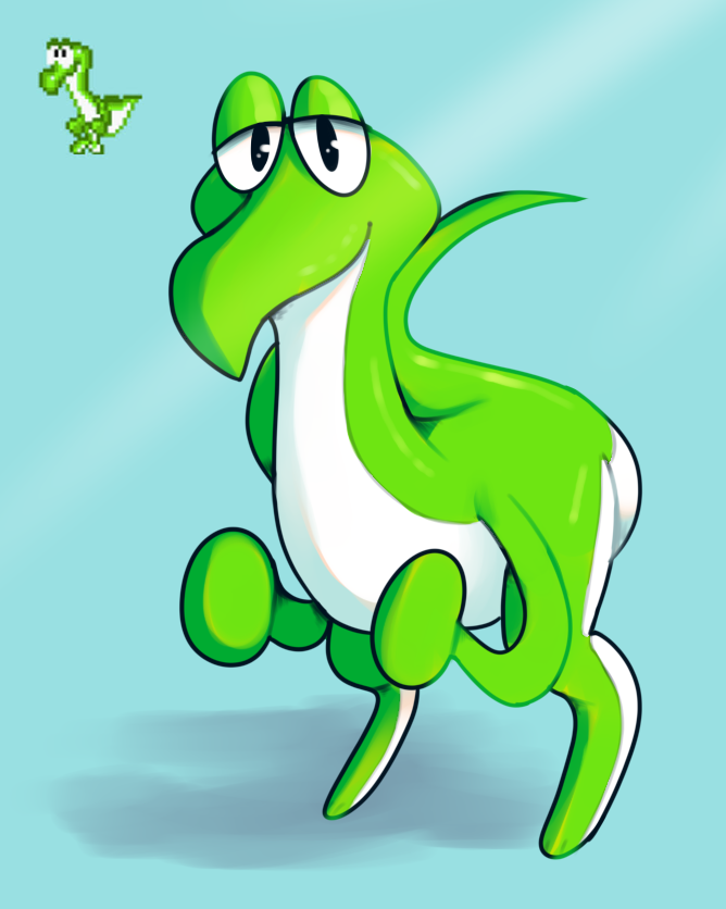 Cometfell_Corro's tweet photo. Funky lil beta yoshi #betayoshi https://t.co/ci7zE97xIm