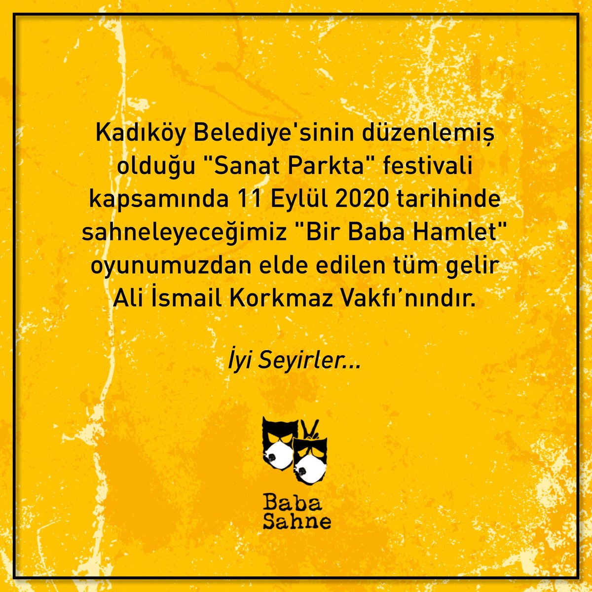 Bir Baba Hamlet Baba Sahne Ye Hos Geldiniz