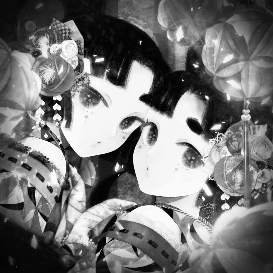 絵をモノクロにするとかっこいい 絵を彩度100にすると超派手 遅れてまとめ 千葉めぐむ ご依頼３件制作中 のイラスト