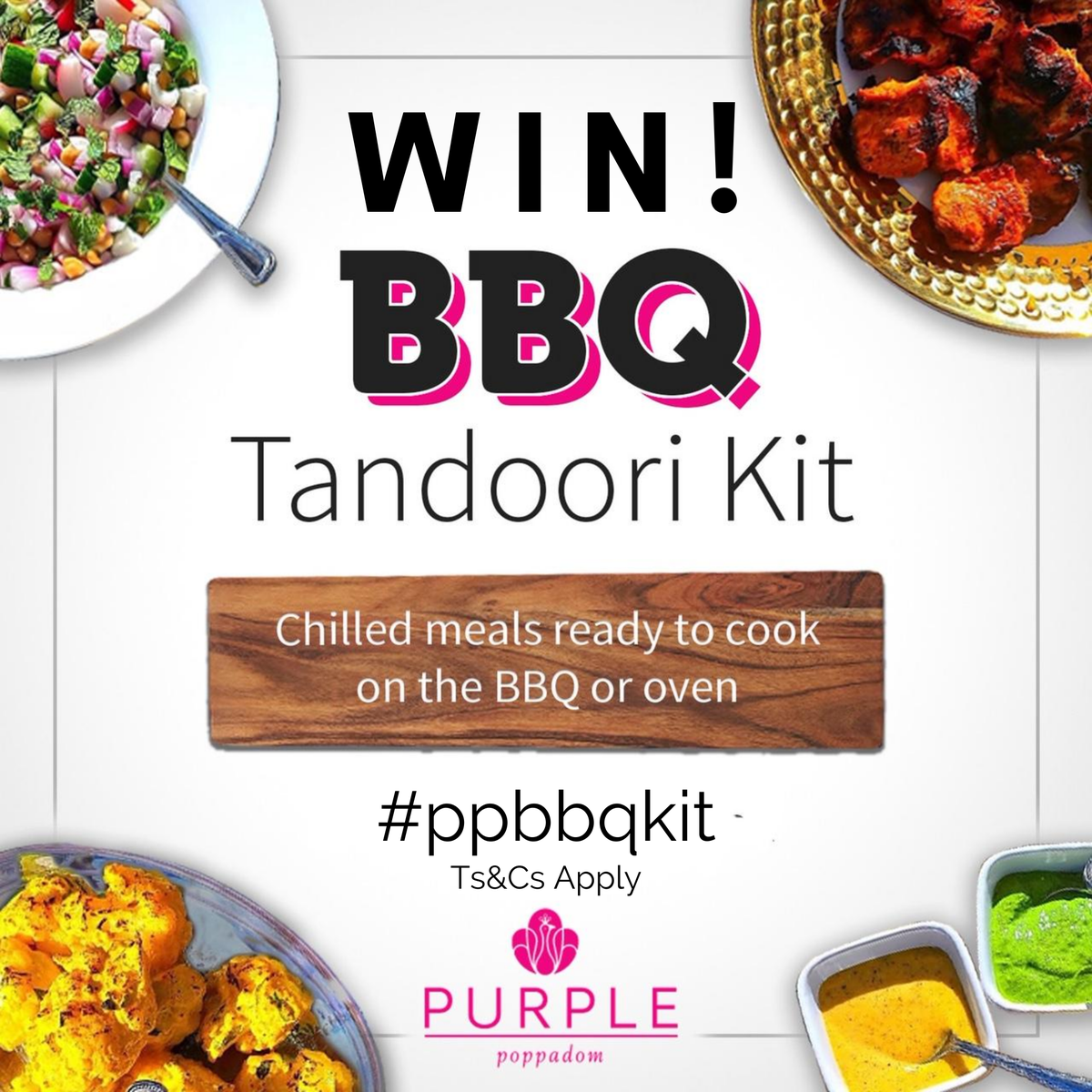 It's Giveaway Time - Follow us and Retweet this post for the chance to win a Purple Poppadom BBQ Tandoori Kit for two people for wk/end starting 31st July. Deadline is 12noon 30th July. Good Luck Everyone purplepoppadom.com/product-catego… T&amp;Cs: shorturl.at/oqszY
#ppbbqkits #giveaway