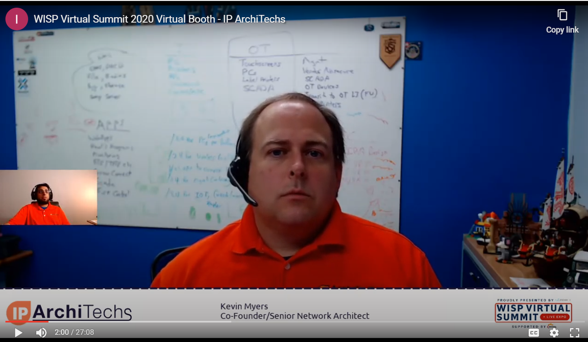 stubarea51's tweet image. For those of you online at the #WISPVirtualSummit2020 today, check out the video at the @IPArchiTechs booth.

Since we aren&apos;t all in person, we tackled some of the most common booth questions about WISP networking

Register and log into wispvirtualsummit.com to check it out!