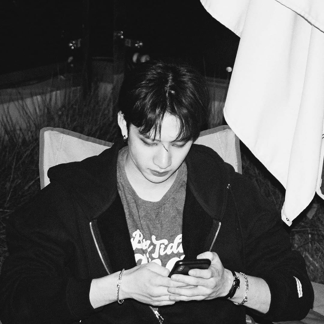 hyunjin the major fansite-nim of stray kids  he loves photography, especially of his members