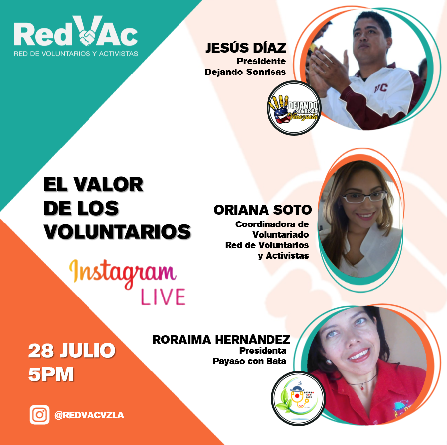 RedVAcVzla's tweet photo. ¡FALTAN 30 MIN!

Conéctate a la transmisión. ¿Donde? https://t.co/r6WurWGXt5 por IG Live. https://t.co/zRrhGpkJx2