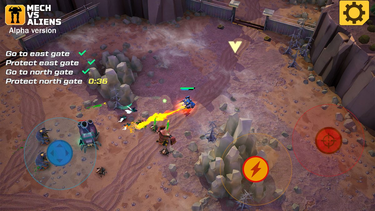 rightsoftlabs's tweet photo. New weapons! 
#gamedev #actiongame #mobile #indiegame #mechvsaliens #MvA https://t.co/ekgayI1gnY