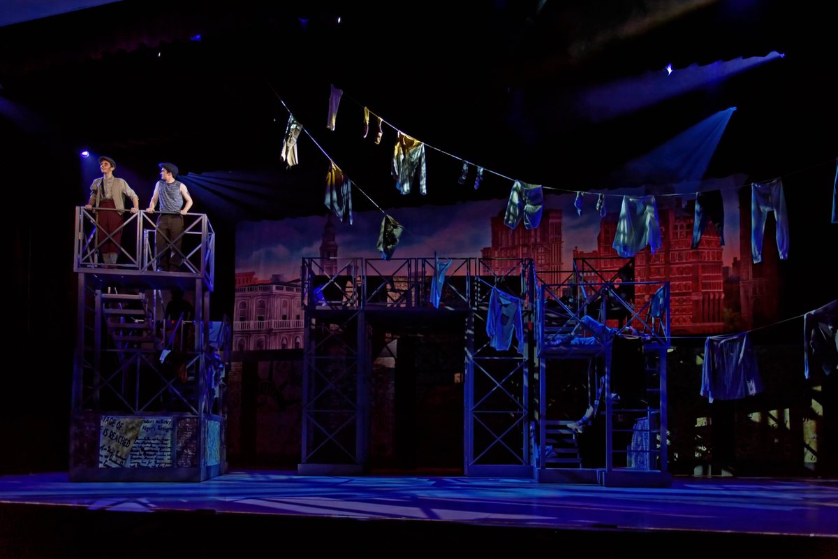 Did you know? The lighting for our production of Disney's NEWSIES was featured in several theatre industry publications!  Michael Nevitt, a graduate of FC, designed the lighting for our show.  His son, Connor, can be seen playing the role of Crutchie! #newsiesforever