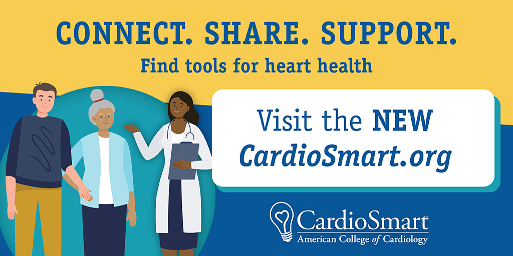 CardioSmart's tweet image. We&apos;re so excited to announce that we have a 🆕 website! Our new site is designed to emphasize the value of the patient-clinician partnership to personalize care. 

Check it out❣️  bit.ly/3hMlZXH