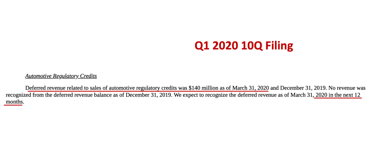 6/ In the first quarter of 2020, Tesla recognized none of this revenue, and the guidance language once again stated "in the next 12 months".  $TSLAQ