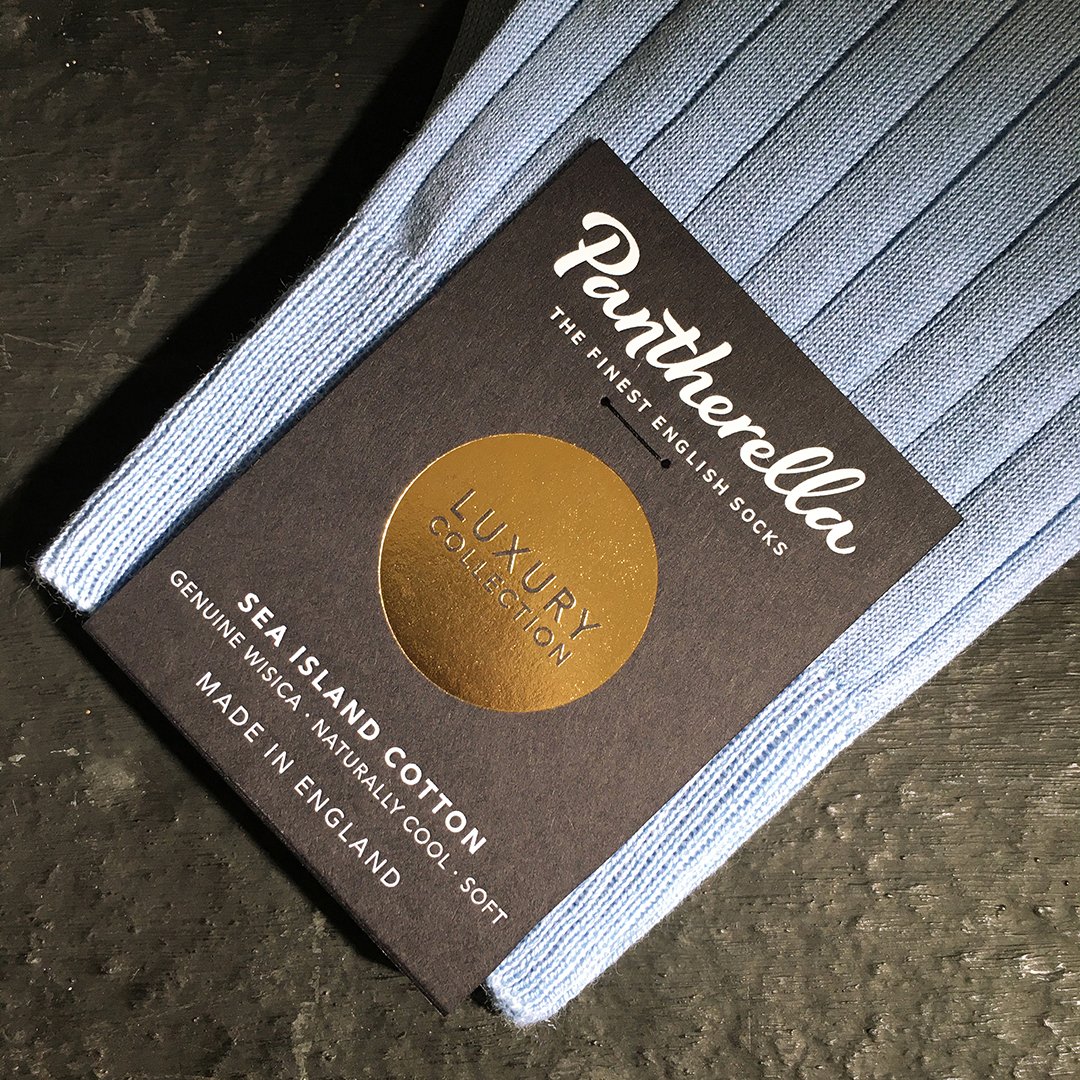 Certified Genuine West Indian Sea Island Cotton. There's no other cotton quite like it for making socks - its softness and suppleness is unrivalled when it comes to keeping feet cool and comfortable during long, hot summer days.