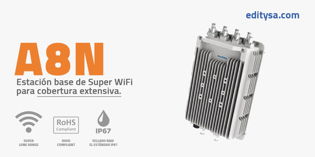 EdityEcuador's tweet photo. El A8n de Altai es uno de los mejores access points robustos para cobertura extensiva. Los hemos instalado, en puertos y bodegas del país. Cumplen con una amplia cobertura y  estabilidad.  ¡Escríbanos si requiere cubrir espacios grandes con conectividad wifi! https://t.co/BpFh4fELaL