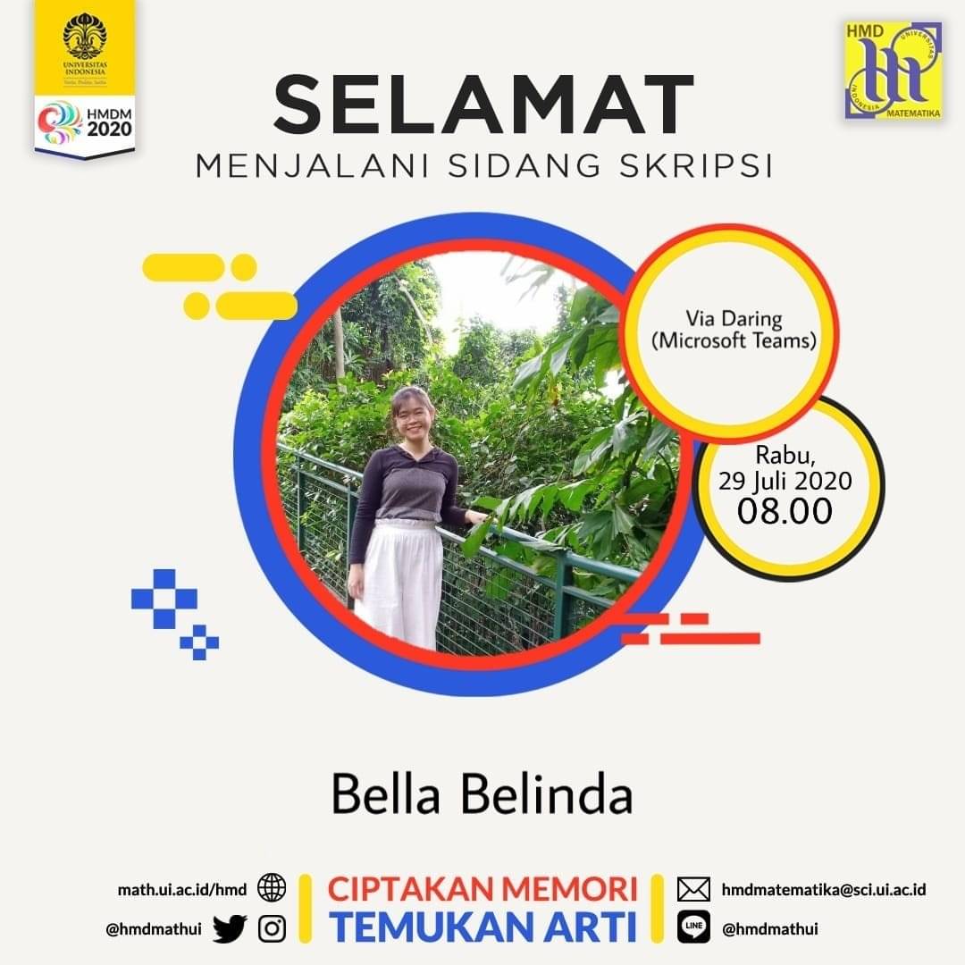 Hmdm Fmipa Ui No Twitter Mari Kita Berikan Semangat Dan Doa Agar Sidang Skripsi Yang Akan Dihadapinya Diberikan Kelancaran Kemudahan Dan Kesuksesan Hmd Matematika Fmipa Ui 2020 Ciptakan Memori Temukan Arti