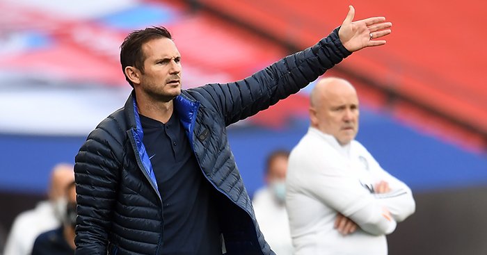 Frank Lampard has the same amount of goals scored (69), goals against (54), wins (20) and losses (12) this season and his season at derby in 18/19