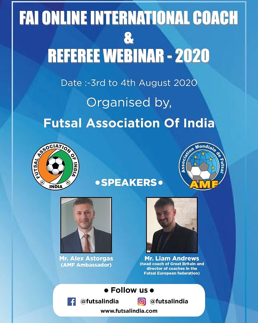 Contento de la invitación que me llega de la India 🇮🇳 para presentar en el webinar de este fin de semana.
#futsal