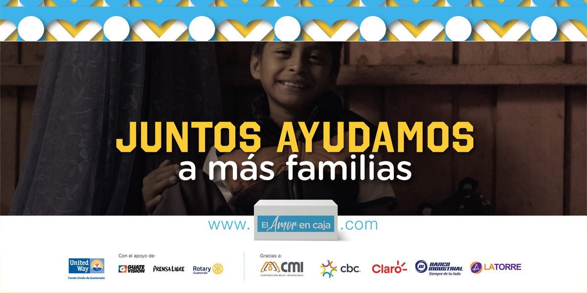 Cuando nos unimos #ElAmorEnCaja llega a todas las familias afectadas por el impacto económico del Covid-19. ¡SIGUE DONANDO HOY! ❤️📦🇬🇹👉 elamorencaja.com ✨