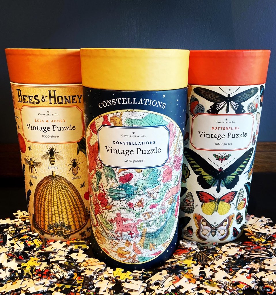 #Puzzle-Fest 2020 continues! Gorgeous new Vintage Puzzle designs now available <a href="/TOWNthestore/">TOWN</a> #jigsawpuzzle #bloordale #Toronto