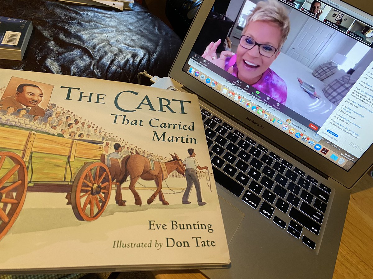 leahod's tweet photo. Starting my morning with @hellojenjones and a great biography about Martin Luther King, Jr.
#d100inspires #helloliteracy https://t.co/mAjiUkjPZn