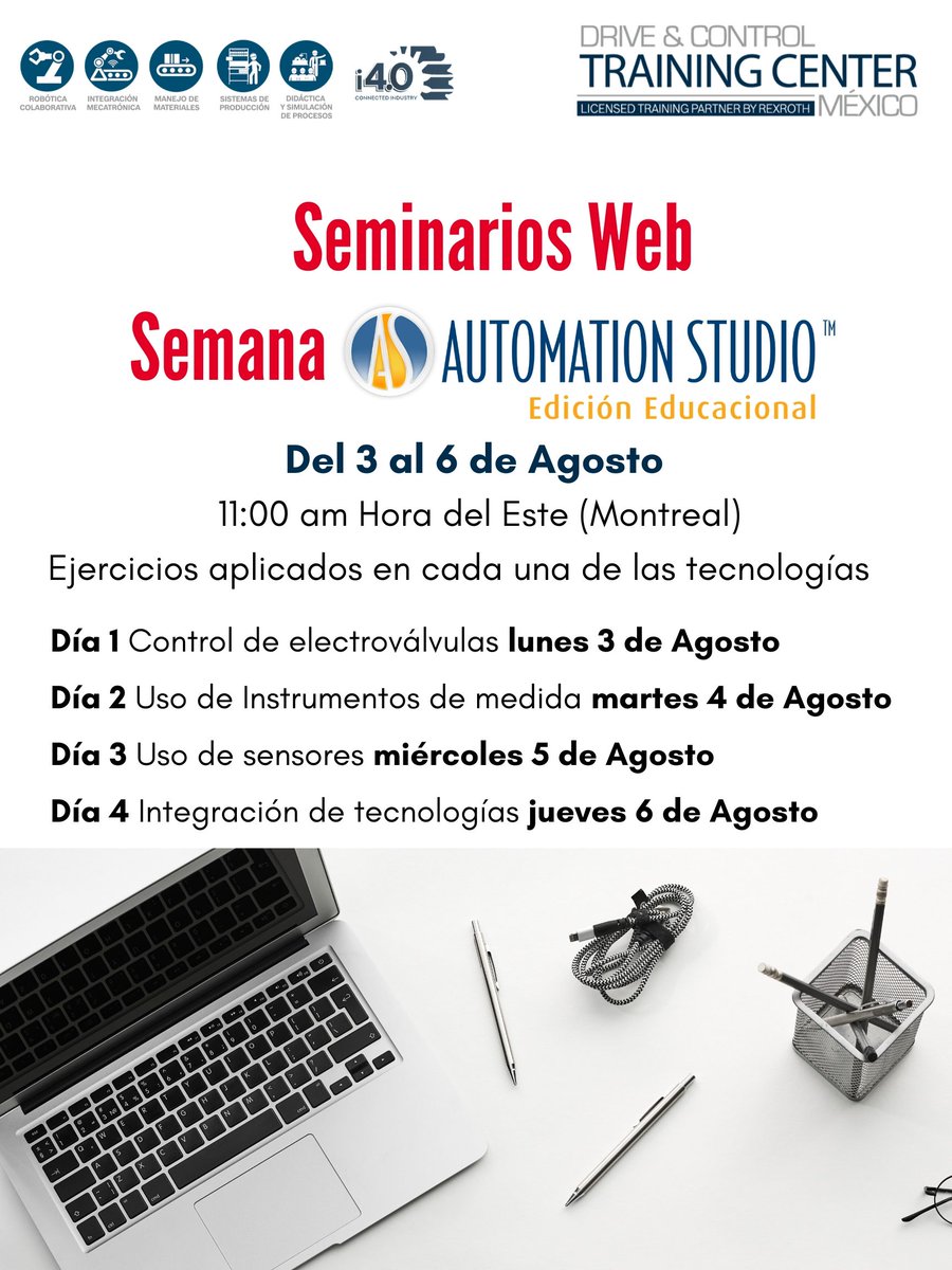 Ripipsa's tweet photo. En nuestro Drive and Control Training Center Mexico👩‍💻👨‍💻Tenemos nuevos Webinars para ti en agosto
⬇️Regístrate en el link⬇️

https://t.co/LT7ZNUFLti
👷‍♂️¿Quieres más información?
📧j.contreras@ripipsa.com
#Ripipsa #DCTC #Webinars #modalidadvirtual #aprendizajeadistancia https://t.co/nXAltwxgLc