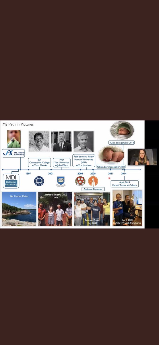 Nii0___'s tweet photo. Great talk by @sarah_reismanto I'm so happy to hear talk from chemistry heroes from academia. Realy, inspiring insights into @sarah_reisman's career! #OSSC2020 https://t.co/kxASSlFN31
