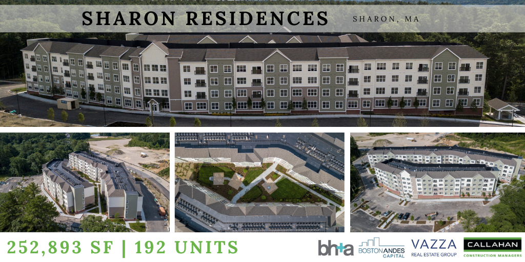 CallahanInc's tweet photo. Construction is moving along in #Sharon! We just received permanent power and have begun the punch list for both buildings. The project is on track for occupancy in the next couple of months! #Construction #CallahanBuilt #Multifamily #WeAreCallahan https://t.co/29JcWVZnoI