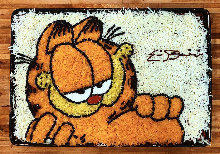  Happy Birthday, Jim Davis!  Here s a pizza just for you!   