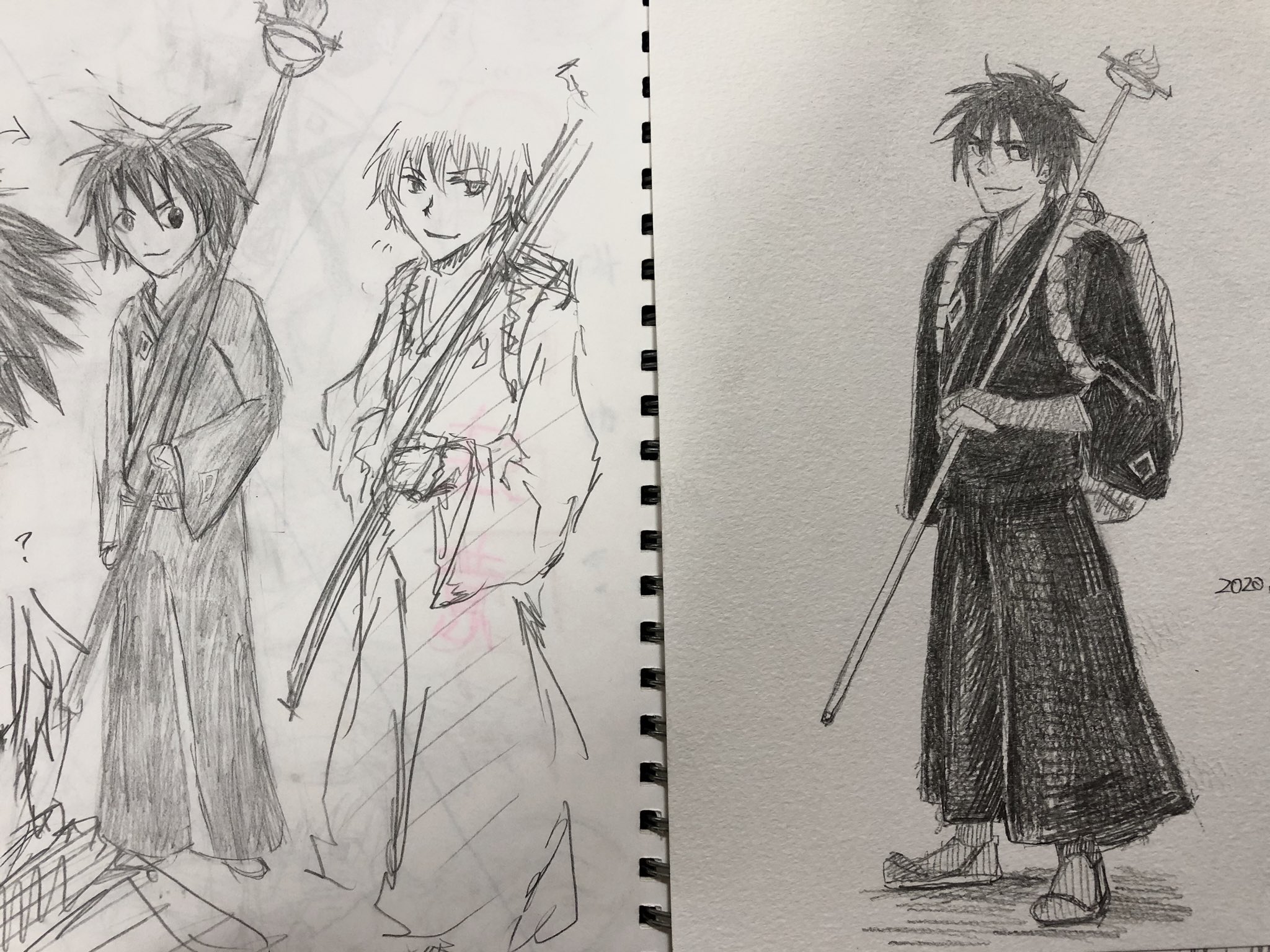 Sitc 結界師再燃中 中学の頃から結界師好きです 完全版も出てるので いい機会ですしこれから結界師のイラスト描いていこうかと思います 一番左が07年 真ん中が10年 一番右が年さっき描いた 結界師 良守 結界師好きと繋がりたい