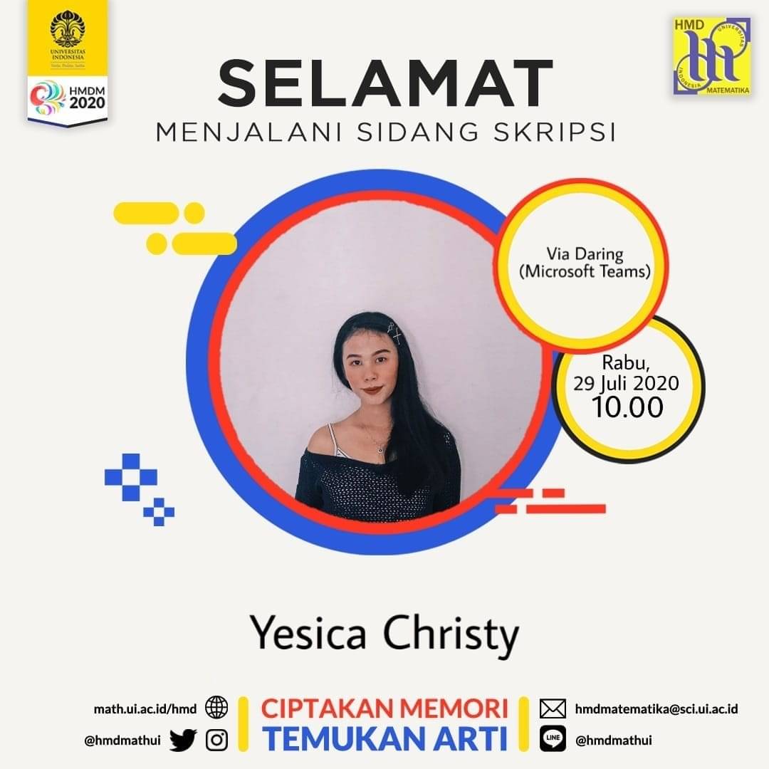 Hmdm Fmipa Ui En Twitter Mari Kita Berikan Semangat Dan Doa Agar Sidang Skripsi Yang Akan Dihadapinya Diberikan Kelancaran Kemudahan Dan Kesuksesan Hmd Matematika Fmipa Ui 2020 Ciptakan Memori Temukan Arti