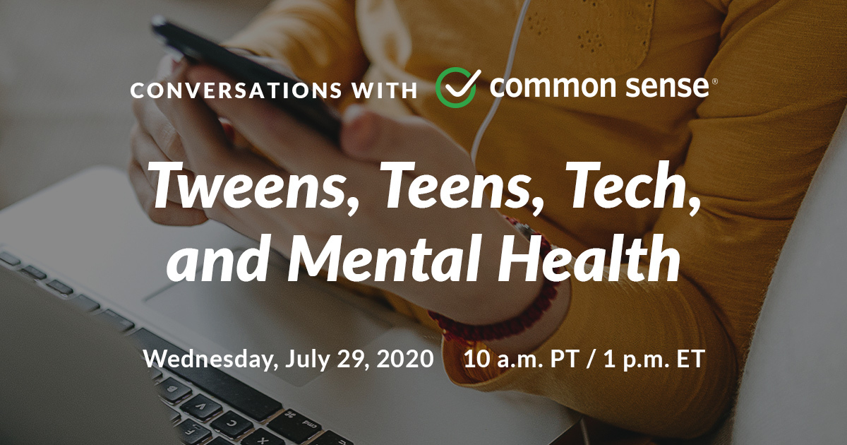 CommonSense's tweet photo. Hear from @candice_odgers, author of our newest report, synthesize what is known about adolescents' mental health + tech use. Learn to identify those who may be most vulnerable, when parents should be concerned, + outline what stakeholders can do to help. https://t.co/dlKaroyHlE https://t.co/eYUdGKErCa